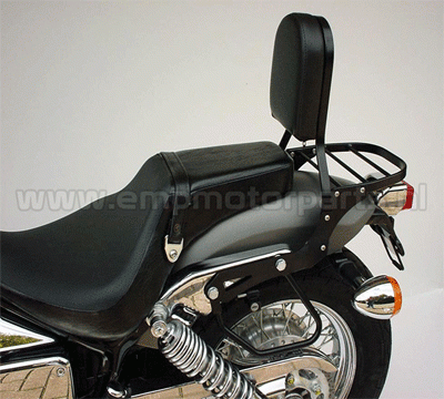 EMP Sissybar de Luxe in schwarz für Honda VT 750 DC Black Widow