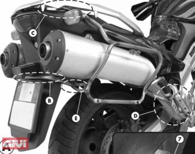 Givi Seitenkoffer-Träger PLX528 für Suzuki DL 1000 V-Strom