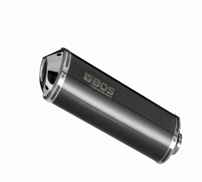 BOS GP-2, Slip/On EG, Carbon Steel für Kawasaki GTR 1400 Bj. 07-14