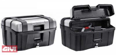 Givi Trekker 46 Koffer-Satz Monokey schwarz mit Alu Cover