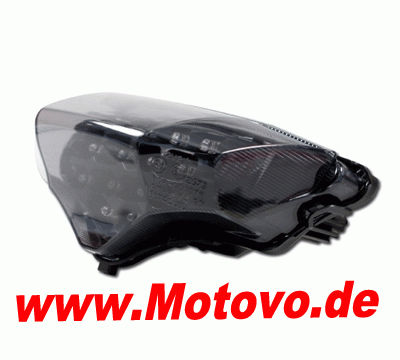 LED Rücklicht Yamaha FZ6, getöntes Glas