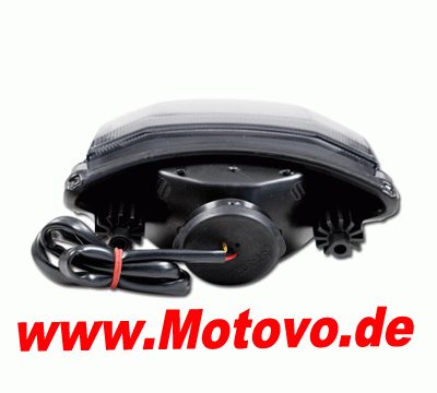 LED Rücklicht Yamaha FZ6, getöntes Glas