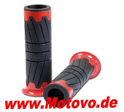 ABS/Gummi-Griffe Glossy, rot, offen