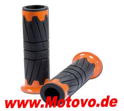 ABS/Gummi-Griffe Glossy, orange, offen