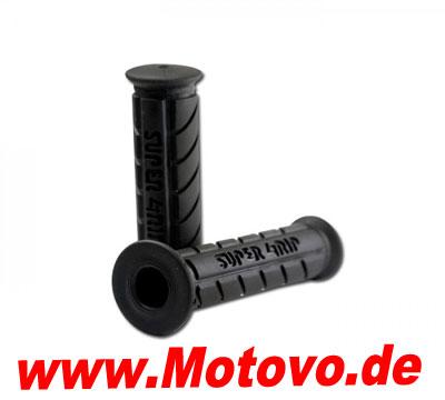 1 Paar Griffgummi Super Grip, schwarz, offen, 7/8"-22 mm