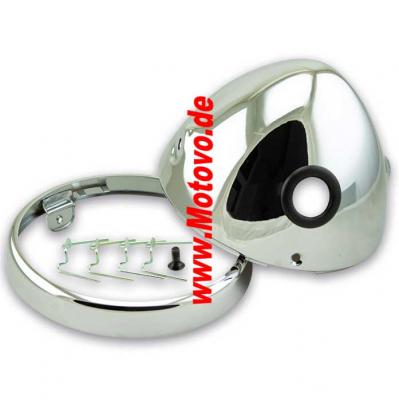 Scheinwerfergehäuse 7", Nevo Style in chrom