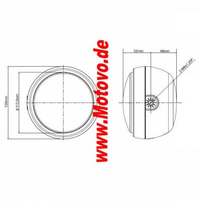 LED Scheinwerfer Daytona 120 mm