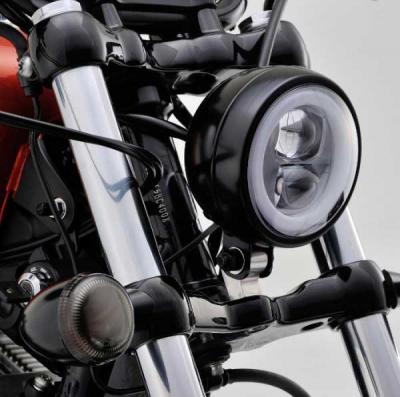 LED Scheinwerfer Daytona 120 mm in schwarz