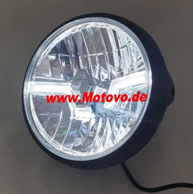 LED-Scheinwerfer "Flash" in schwarz-matt