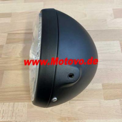 Scheinwerfer British Style in schwarz