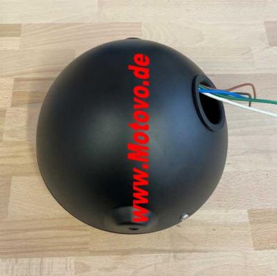 Scheinwerfer British Style in schwarz