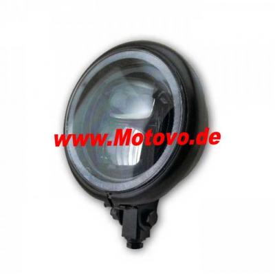 LED-Scheinwerfer 5-3/4"  "Pearl" in schwarz