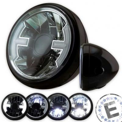 LED-Scheinwerfer "Hawk", schwarz-glanz