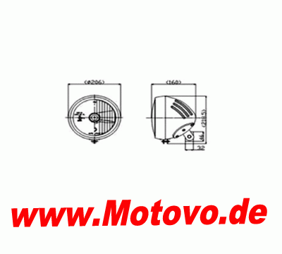 Hauptscheinwerfer Groove in schwarz, E-geprüft