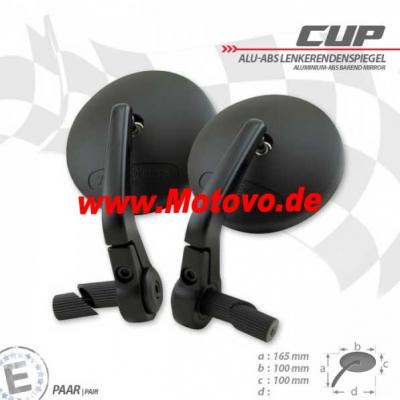 1 Paar Lenkerendenspiegel CUP  in schwarz