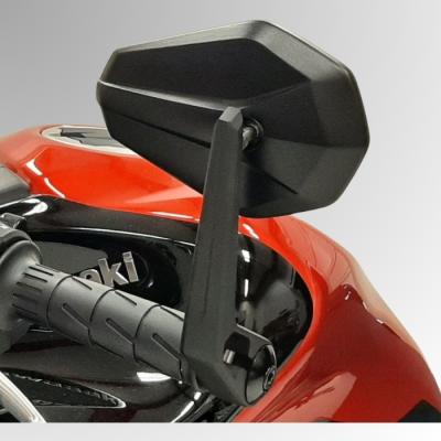 1 Paar Lenkerendenspiegel "SOLID 2" in schwarz, Honda Hornet