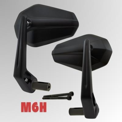 1 Paar Lenkerendenspiegel "SOLID 2" in schwarz, Honda Hornet