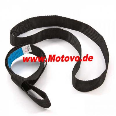 Nylon-Doppelschlaufengurt als Verlängerung, schwarz, Maße: B=25 mm x L=40 cm