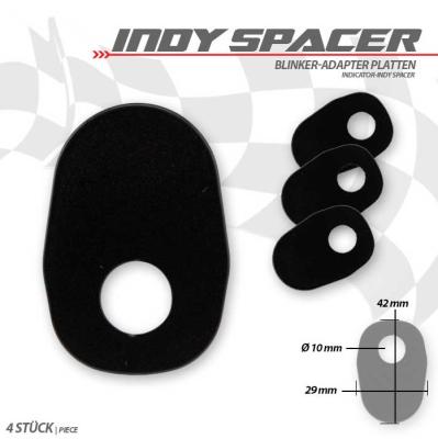 Indy Spacer "Suzuki" in schwarz, Maße: L 41 x B 28mm