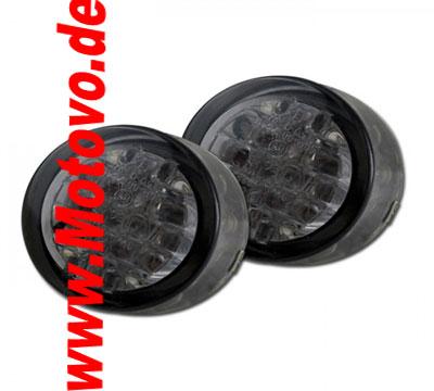 LED-Einbaublinkerset Twenty, getönt, E-geprüft, Paar