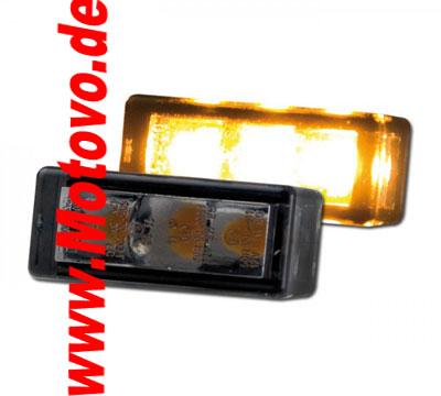 LED-Einbaublinkerset Brick3, getönt, E-geprüft, Paar