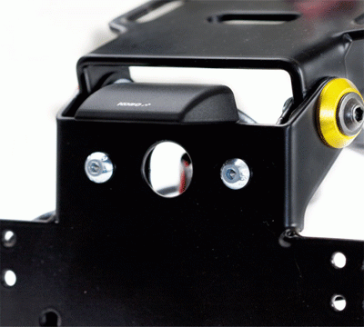 LED-Kennzeichenbeleuchtung Blade, Alu, schwarz
