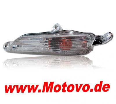 Blinker Kawasaki ZZR1400, E-geprüft, Glas klar, h.r.