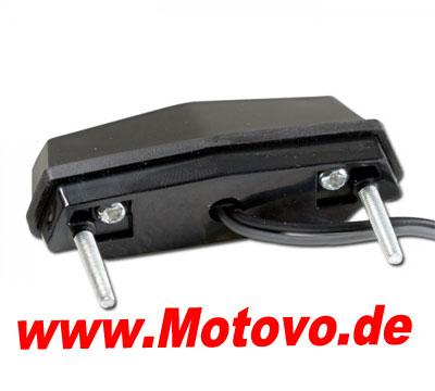 SMD-Kennzeichenbeleuchtung "Flat", schwarz