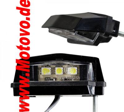 SMD-Kennzeichenbeleuchtung "Flat", schwarz