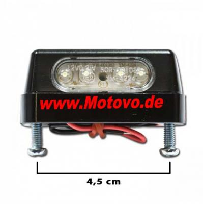 LED-Kennzeichenbeleuchtung "Zest", schwarz