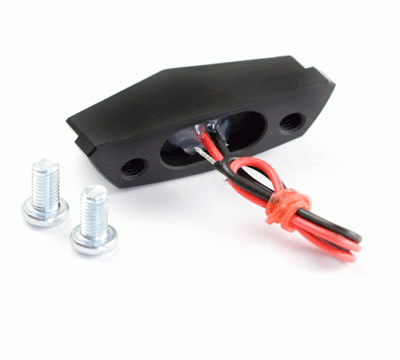 LED-Kennzeichenbeleuchtung Diamond, Alu, schwarz
