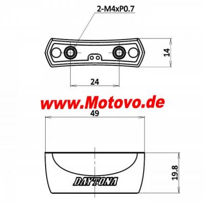 LED-Kennzeichenbeleuchtung Daytona
