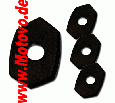 Indy Spacer, schwarz, Stahl, Kawasaki Z650/800/900 /Z1000/ ER6-N/F