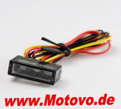 LED Einbaurücklicht Brick3, getönt, E-geprüft, Paar