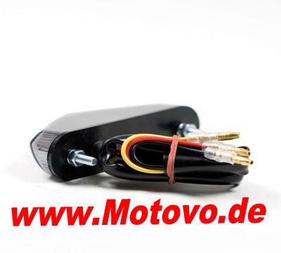 LED Rücklicht Brisk 2, mit Kennzeichenbeleuchtung, getönt