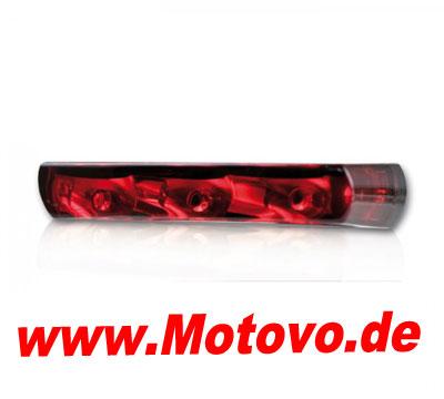 LED-Rücklicht Vetro, ohne Kennzeichenbeleuchtung, E-geprüft, rot