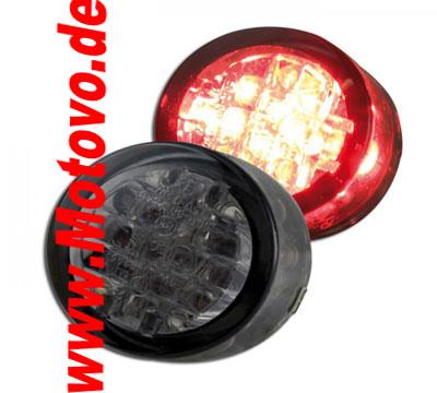 LED-Einbaurücklicht Twenty,  getönt, E-geprüft