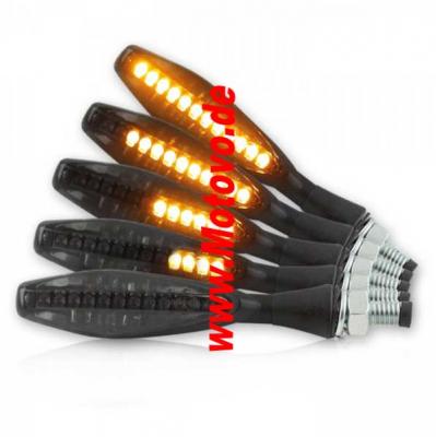 1 Paar SMD-Blinker Titan schwarz, getönt, E-geprüft