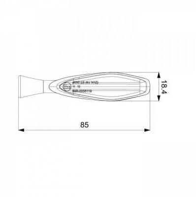 1 Paar SMD-Blinker Titan schwarz, getönt, E-geprüft