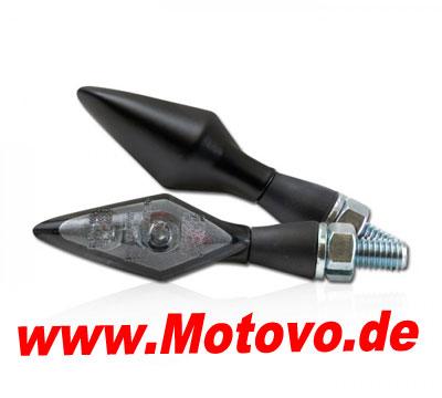 LED-Blinker Rücklichtkombi Spark, schwarz, getönt, E-geprüft