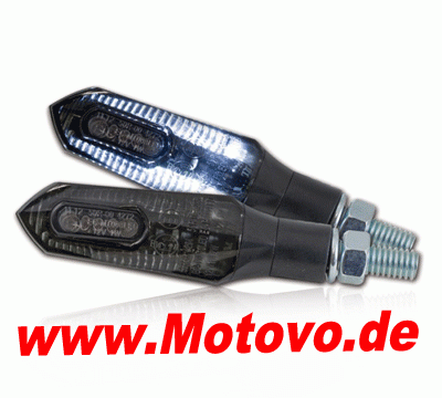 1 Paar LED-Blinker Standlichtkombi "Force" in schwarz