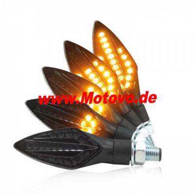 1 Paar SMD-Blinker "Trident" in schwarz