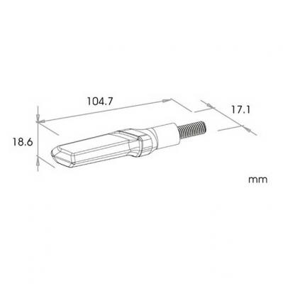 1 Paar LED-Blinker "VETRO"