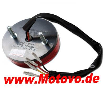 1 Paar LED Blinkerkombi Round mit integrierten Blinkern, ATV
