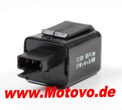 Blinkrelais elektronisch, 12 Volt 3-polig 4x21W