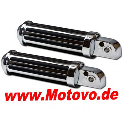 Soziusfussrasten für Yamaha XV 535 in Chrom