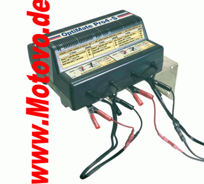 Batterieladegerät Optimate PRO 4 S, mit Wandkonsole