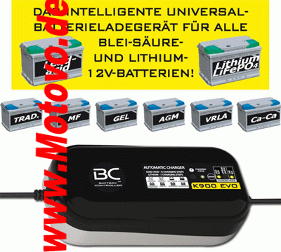 Batterieladegerät BC K900 EVO, 12V