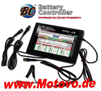 Batterieladegerät 4-Fach BC Pro 4S, 12 Volt + Testgeräte