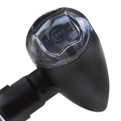1 Paar LED-Blinker "BULLET" in schwarz, M8